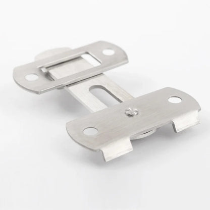 Stainless Steel Toggle Latch: Door Lock Guard Bolt 90 180 Degree Sliding Barn Door Lock - Black Iron Right Angle Barn Lock