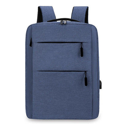 Multi-Layer Zipper Laptop Backpack 13–15 Inch – Business Travel Computer Bag for Men & Women