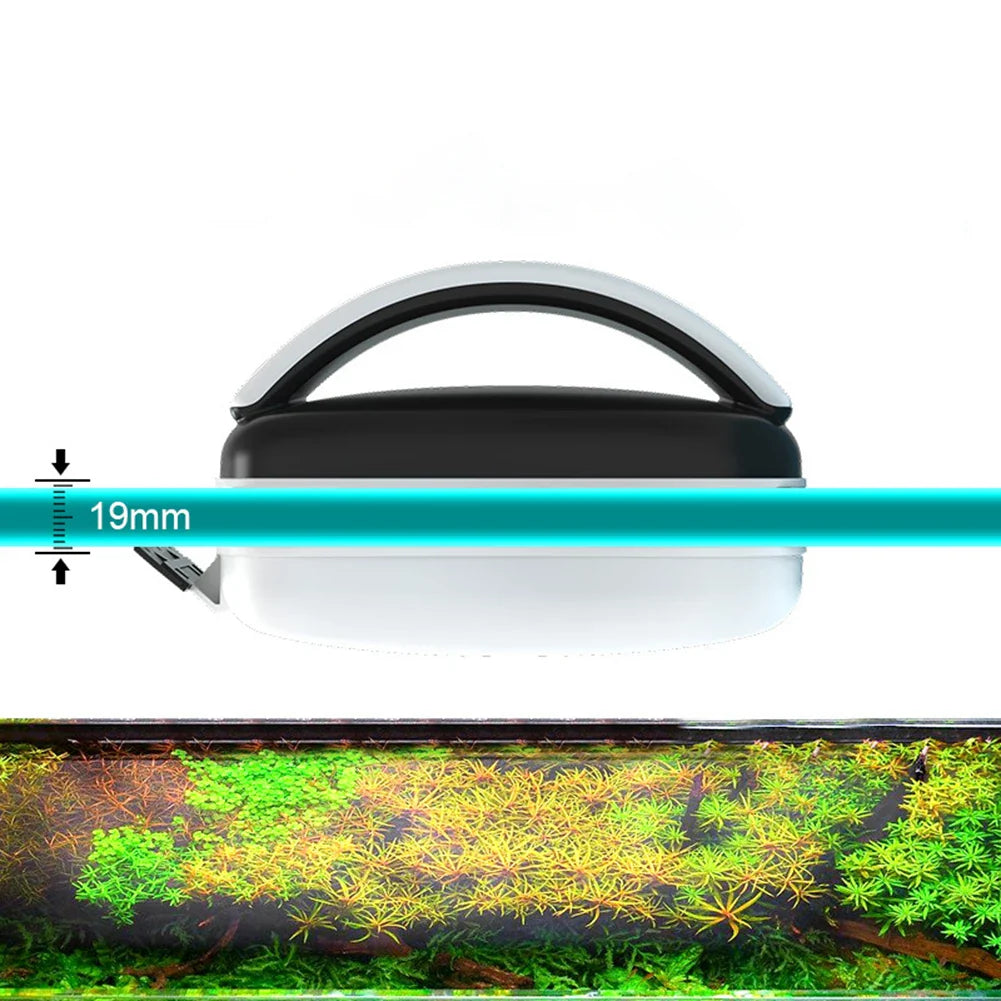 Aquarium Glass Algae Scraper – Magnetic Floating Fish Tank Cleaner Brush