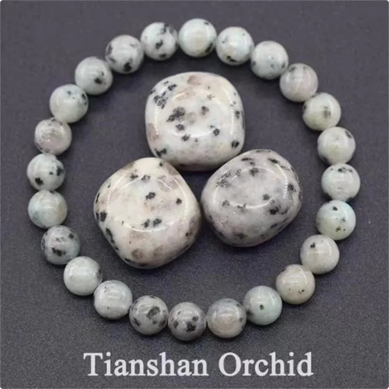 8MM Natural Epidote Zoisite & Lava Stone Bead Bracelet - Tiger Eye & Quartz Jewelry for Women