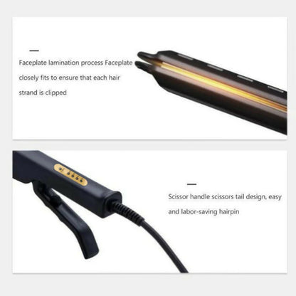 Hair Straightener with Four-gear Temperature, Ceramic Tourmaline Ionic Flat Iron for Women, Wide Panel Design