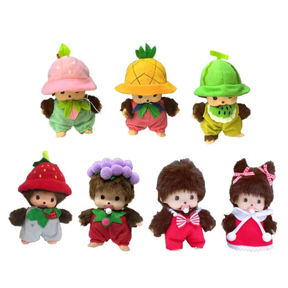 Fruit Adventure Strawberry Plush Doll – Cute PP Cotton Monchichi-Style Toy Bag Pendant Gift 15cm