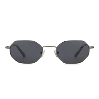 ZENOTTIC Retro Small Polygon Polarized Sunglasses — Metal UV400 Anti-Glare Shades for Men & Women, Driving & Outdoor Eyewear