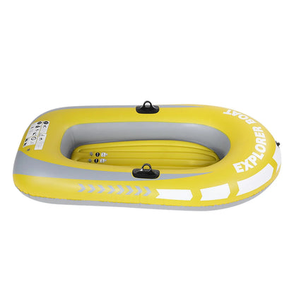 Heavy Duty Inflatable Canoe – Thickened 2-Person Rowing Kayak, Wear-Resistant Inflatable Boat