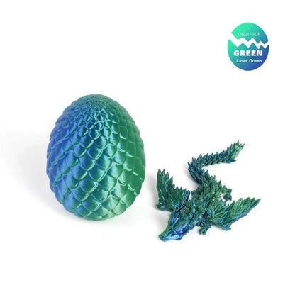 3D Printed Articulated Dragon Figurine - Colorful Gem Dragon Movable Joint Desktop Fantasy Action Figure Craft