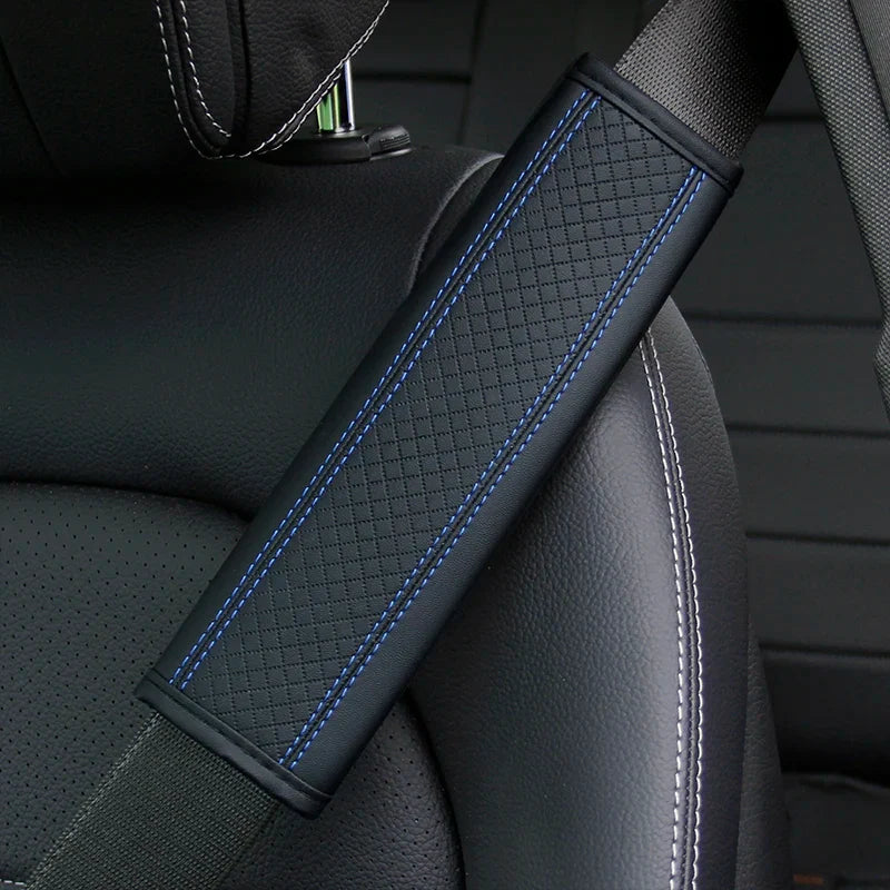 PU Leather Seat Belt Shoulder Cover - Breathable Safety Belt Padding for Car Accessories - Auto Interior Protection
