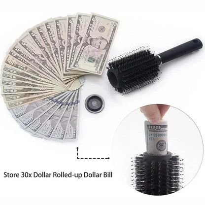 Diversion Stash Safe Hair Brush Comb - Hidden Compartment Functions as Authentic Brush - Ideal for Travel or Home Use