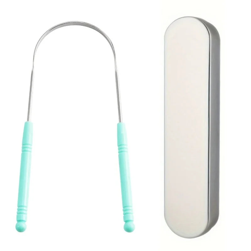 Stainless Steel Tongue Scraper – High-Quality Oral Tongue Cleaner Brush for Superior Oral Hygiene