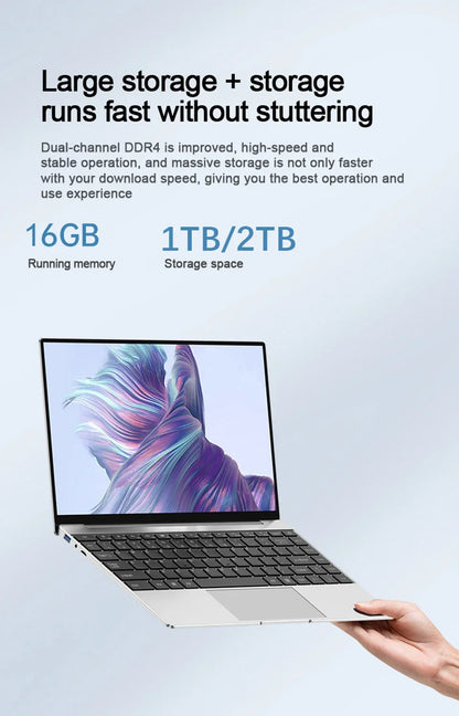 Windows 11 Gaming Laptop – Intel Core i9-8950HK, 16GB DDR4, 1TB SSD, High-Performance Notebook for Gaming, Office & Study