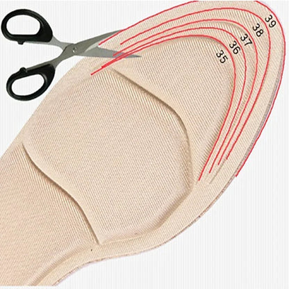 7D Soft Memory Foam Insole Pad Inserts: Breathable Anti-Slip Shoe Arch Support for Women's High Heel Shoes
