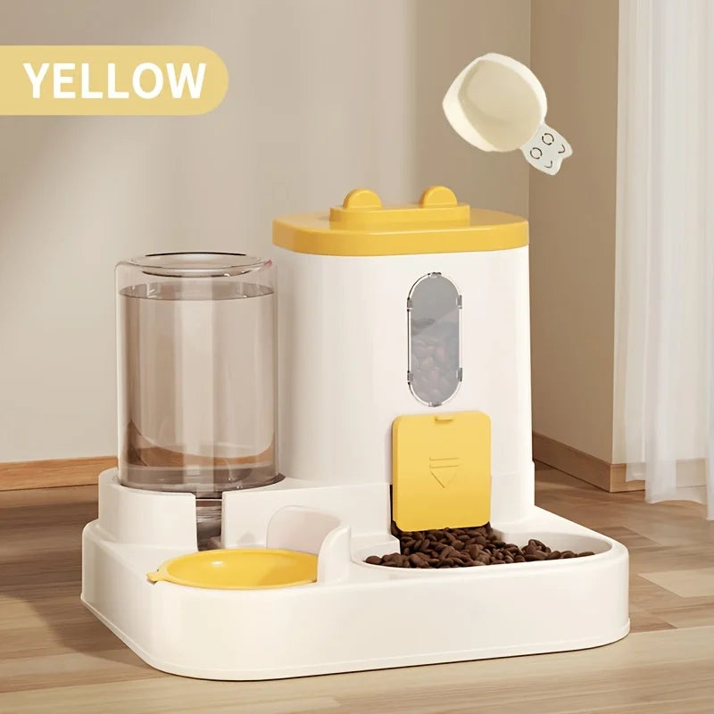 2-in-1 Cat Food and Water Feeder – Fully Automatic Pet Dispenser
