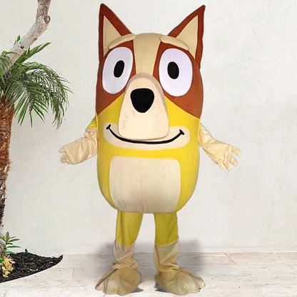 Bluey Bingo Dog Cosplay Costume — Adult Cartoon Doll Outfit for Walking, Performance & Events