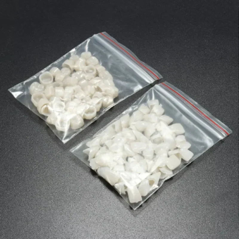 50/100pcs Dental Temporary Crown Resin Veneers – Porcelain Teeth Materials for Anterior & Posterior Teeth Restoration