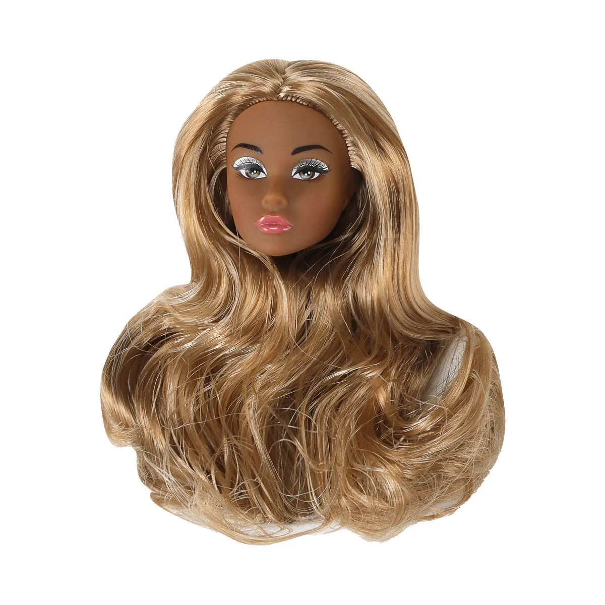 1/6 Supermodel Doll Head Accessories – European & American Makeup Heads for 30cm Dolls in White, Normal & Chocolate Skin