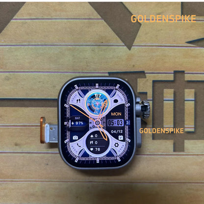 Microwear Ultra Ai3 Smartwatch – 5G, 180° Rotating Camera, Google Play, GPS, WiFi, 2.2" AMOLED HD Display, 4G Calling for Men