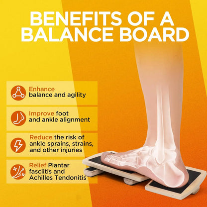 Ankle Balance Board – Foot Strengthener Trainer for Pilates, Balance Training, Sprained Ankle Stability Exercises, and Plantar Fasciitis
