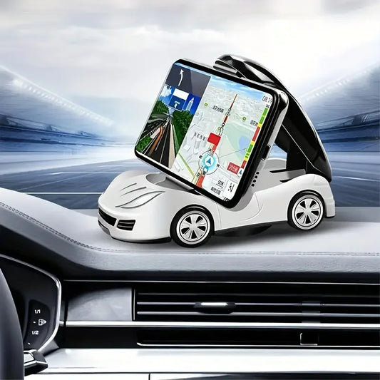 Foldable Car Dashboard Phone Holder – 360° Rotating Universal Mobile Stand, Car Accessories
