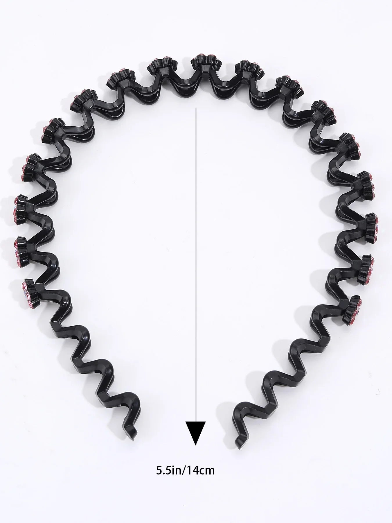 New Non-slip Rhinestone Headbands – Solid Wave Hairbands for Women & Girls, Bezel Fashion Hair Hoop, Boutique Hair Accessories