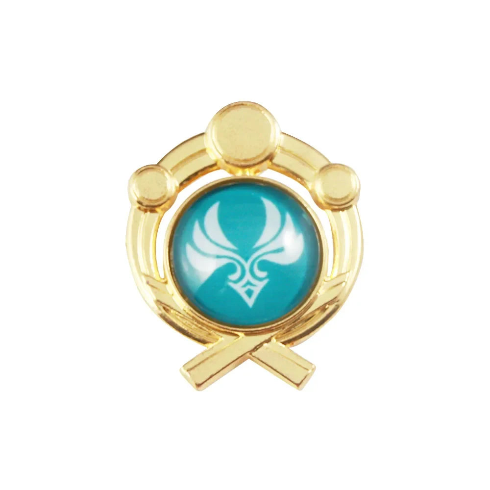 Genshin Impact Sumeru Vision Brooch Pins - Tighnari Collei Dori Nilou Element Badge Cosplay Lapel