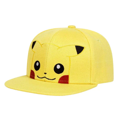 Pokemon Embroidered Baseball Cap - Adjustable Anime Sun Hat for Kids and Fans