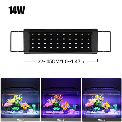 Aluminum Alloy Aquarium Lamp - Clip-On Fish Tank Light for Plant Growth & Bracket Mount