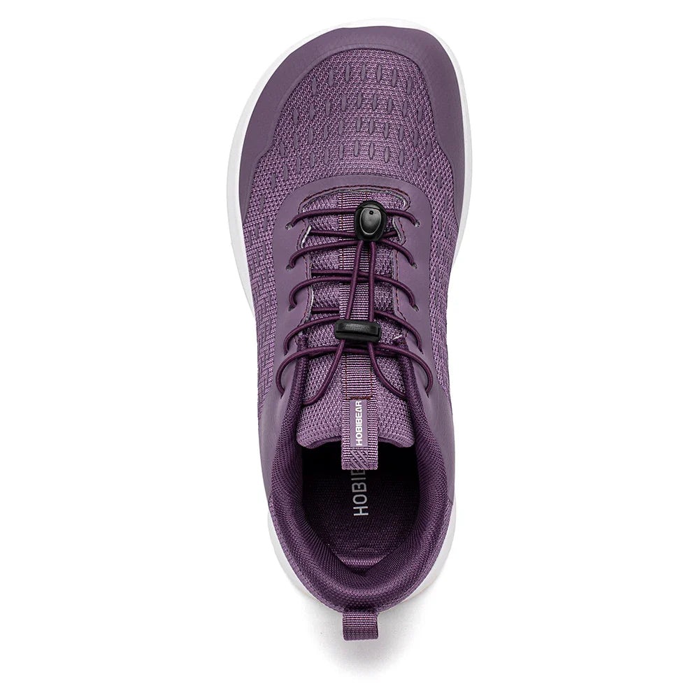 HOBIBEAR Wide Toe Running Shoes — Men & Women Non-Slip Elastic Band Sneakers, Comfortable Walking Footwear