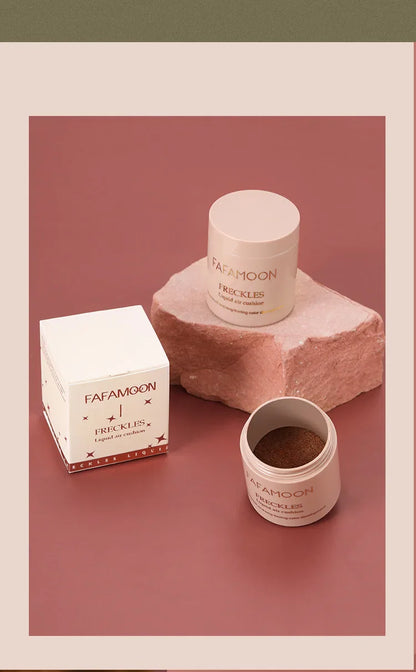 Air Cushion Freckle Stamp Kit - Lifelike Natural Simulation Fake Freckles for Face & Body, Waterproof Makeup Dot Spot Comb