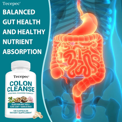Colon Cleansing Capsules – Detox, Digestive Health & Metabolism Support
