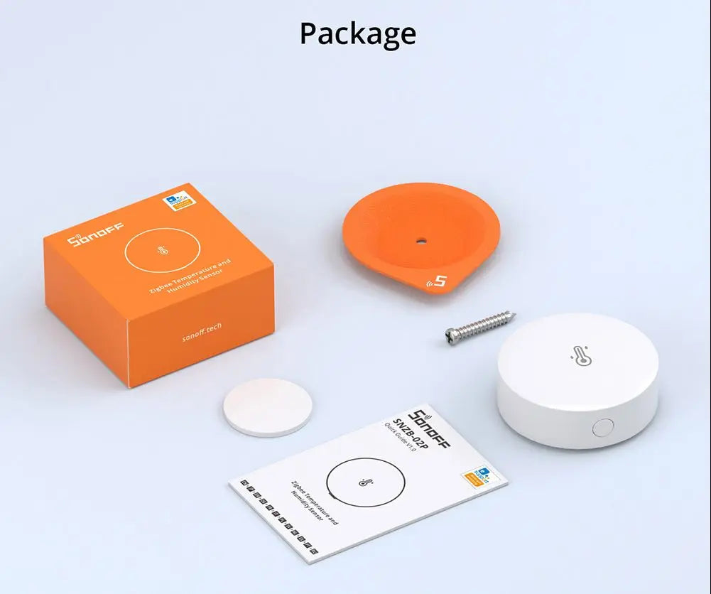 SONOFF SNZB-02P Zigbee Temperature & Humidity Sensor – Smart Home Thermometer, Works with Alexa, Google Home & SmartThings