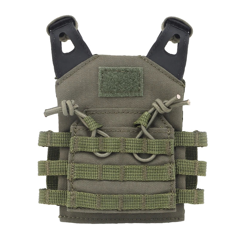 Mini Tactical Beer Bottle Vest Cover – Molle Vest Drink Holder for Dolls & Miniature Sets