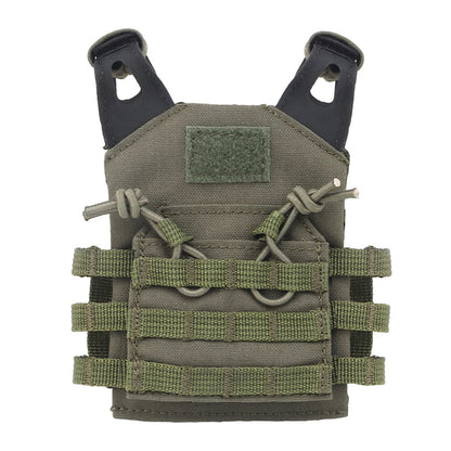Mini Tactical Beer Bottle Vest Cover – Molle Vest Drink Holder for Dolls & Miniature Sets