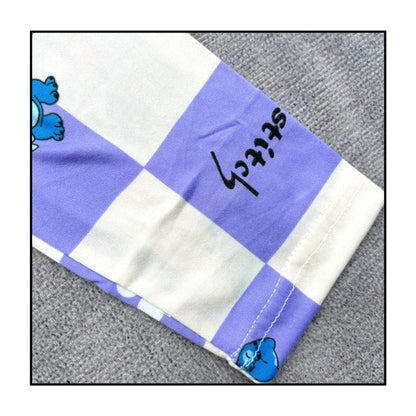 New Spring Children’s Pajama Set – Stitch & Angel Long-Sleeve Sleepwear with Pants for Boys & Girls