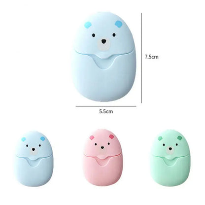 Portable Mini Paper Soap Sheets - Travel Soap Paper for Hand Washing, Disposable Box Soap, Ideal for Camping and Hiking