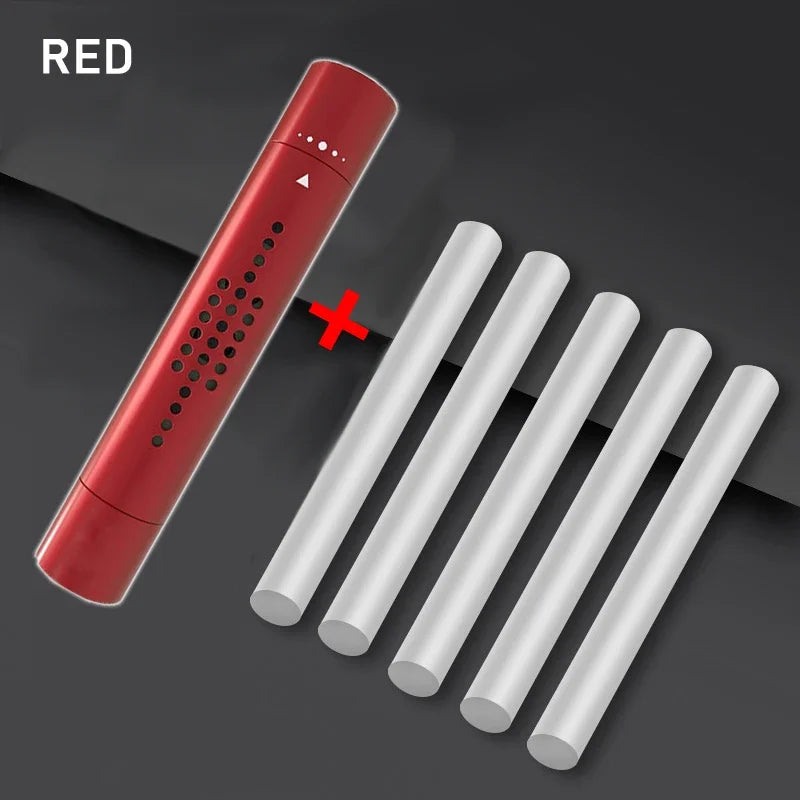 Car Air Vent Freshener – Metal Perfume Diffuser Clip with 5 Aroma Fragrance Sticks for Auto Interior