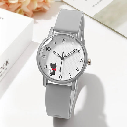Women’s Casual Quartz Watch – Silicone Strap Wristwatch Gift for Ladies