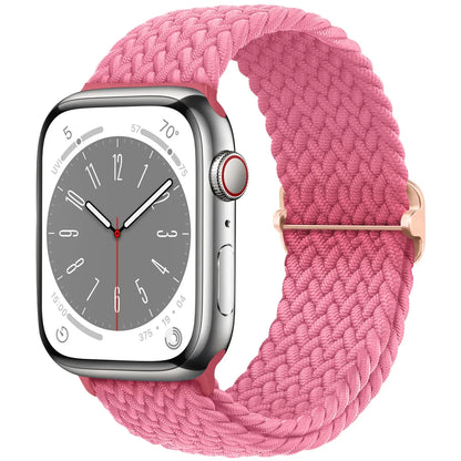 Elastic Braided Solo Loop Apple Watch Band – Adjustable Stretch Strap for Series SE, 5–11 & Ultra 3 (40mm–49mm)