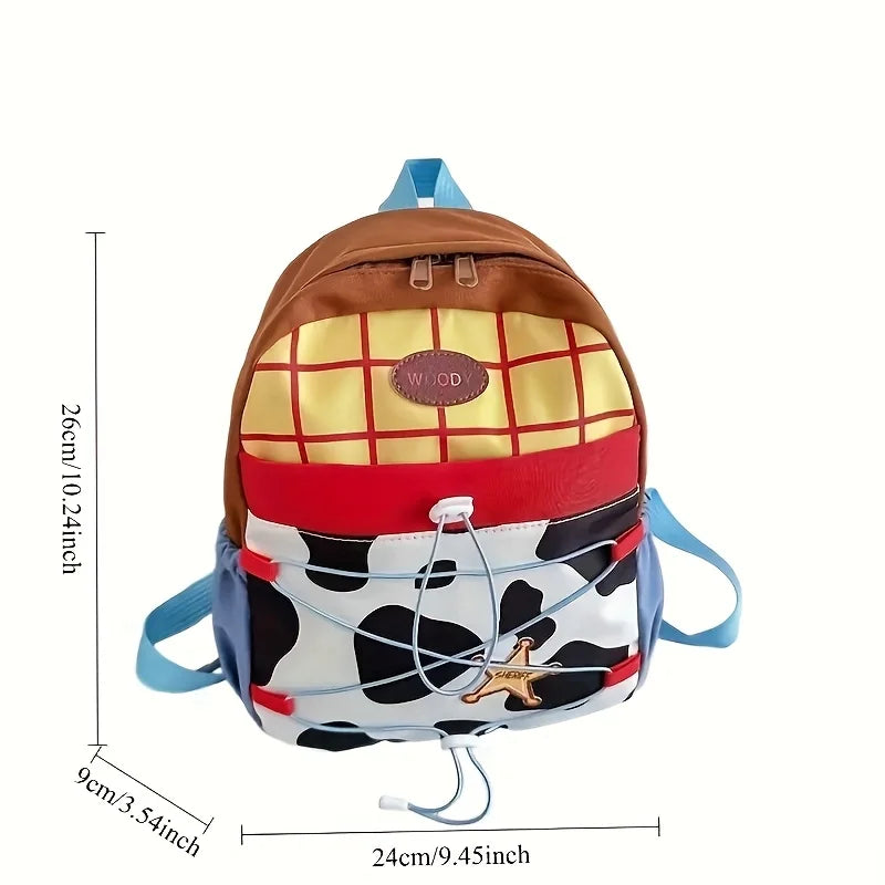 Toy Story School Backpack - Durable Nylon Bag with Adjustable Straps & Zipper Closure