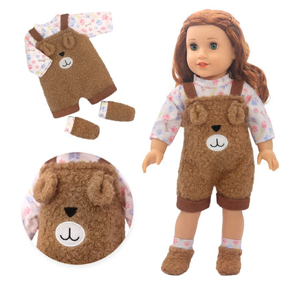 Baby Born Doll Clothes Set – Cute Jumpers, Rompers & Shoes for 13-18 Inch Newborn Dolls, Festival & Birthday Gift