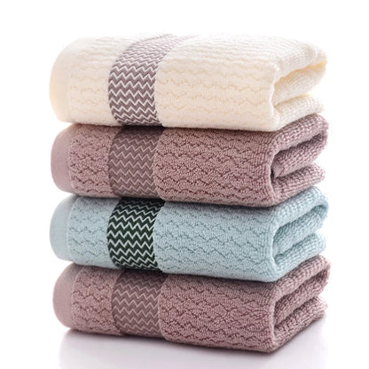 2pcs Thickened Cotton Face Towels — Soft, Quick-Dry, Highly Absorbent Towels