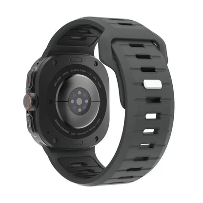 Sports Silicone Strap for Samsung Galaxy Watch Ultra 2025 — Soft Two-Color No-Gap Band for 47mm Galaxy Watch 7 Ultra