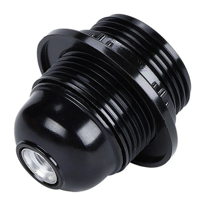 Black E27 Bakelite Lamp Holder - Self-Locking LED Light Bulb Socket with 4A 250V Rating