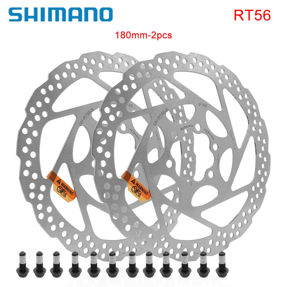 SHIMANO SM-RT56 Disc Brake Rotor 160mm/180mm – MTB & Road Bike Hydraulic Brake Disc for Mountain Bike Parts