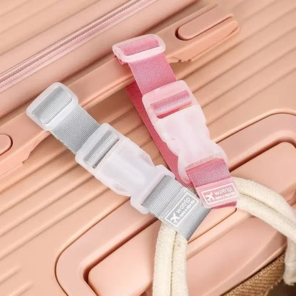 Sturdy Adjustable Luggage Strap – Lightweight Polyester Suitcase Belt with Hanging Buckle for Easy Bag Identification