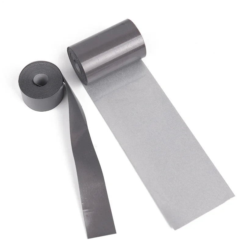 5M Reflective Heat Transfer Film - Iron on Safety Reflector Sticker for DIY Clothing, Bag, Shoes, Roadway Night Warning Strip (2-5cm)