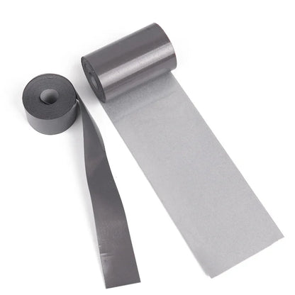 5M Reflective Heat Transfer Film - Iron on Safety Reflector Sticker for DIY Clothing, Bag, Shoes, Roadway Night Warning Strip (2-5cm)