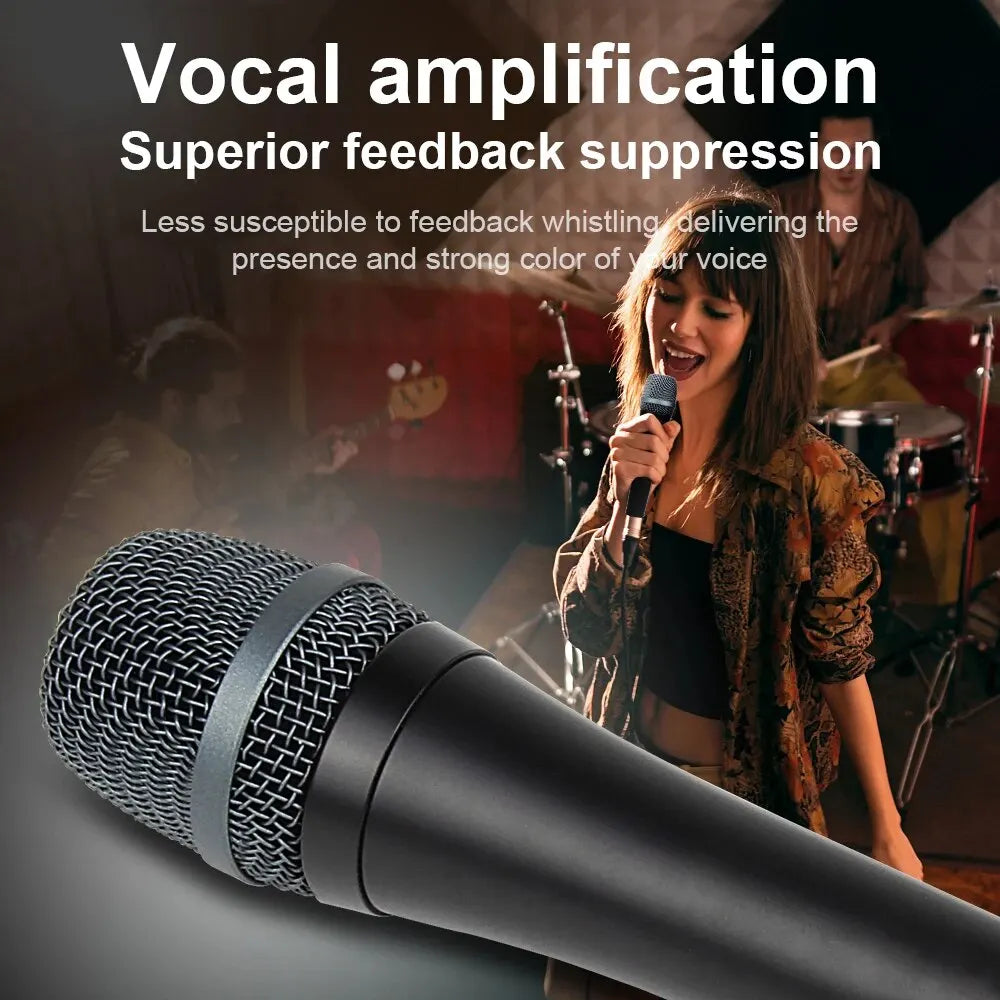 E945 Wired Dynamic Microphone – Professional Instrument & Vocal Mic for Live Performances and Recording