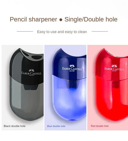 Double & Single Hole Transparent Pencil Sharpener – Creative Pen Knife for Kids & Students, School Supplies
