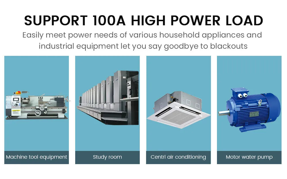 TONGOU Din Rail ATS Dual Power Automatic Transfer Switch – 2P 3P 4P Electrical Selector, Uninterrupted Power, 63A-100A Mini