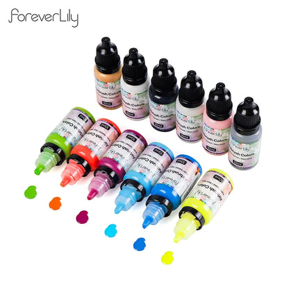 12pcs Airbrush Nail Ink Paint Set – Colorful Nail Polish for Spray Gun, Stencil & Hollow Pattern Art Tools