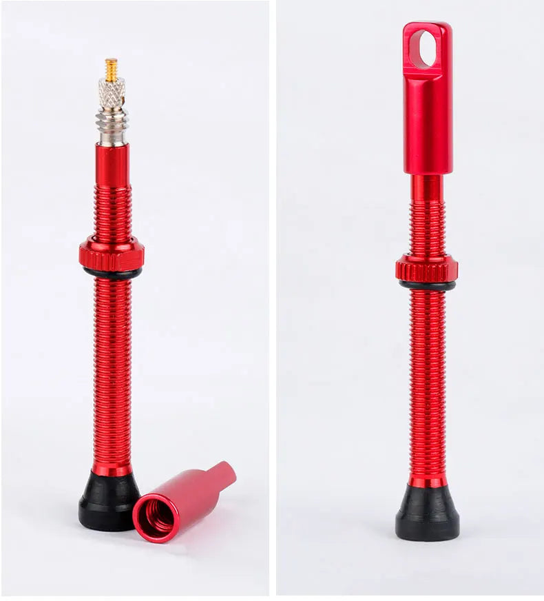 Deemount 2-in-1 Presta Valve Caps & Core Tool — CNC Alloy Lightweight Bicycle Valve Nipple (10/4/2PCS)